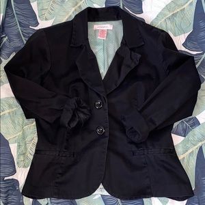 Crop black blazer